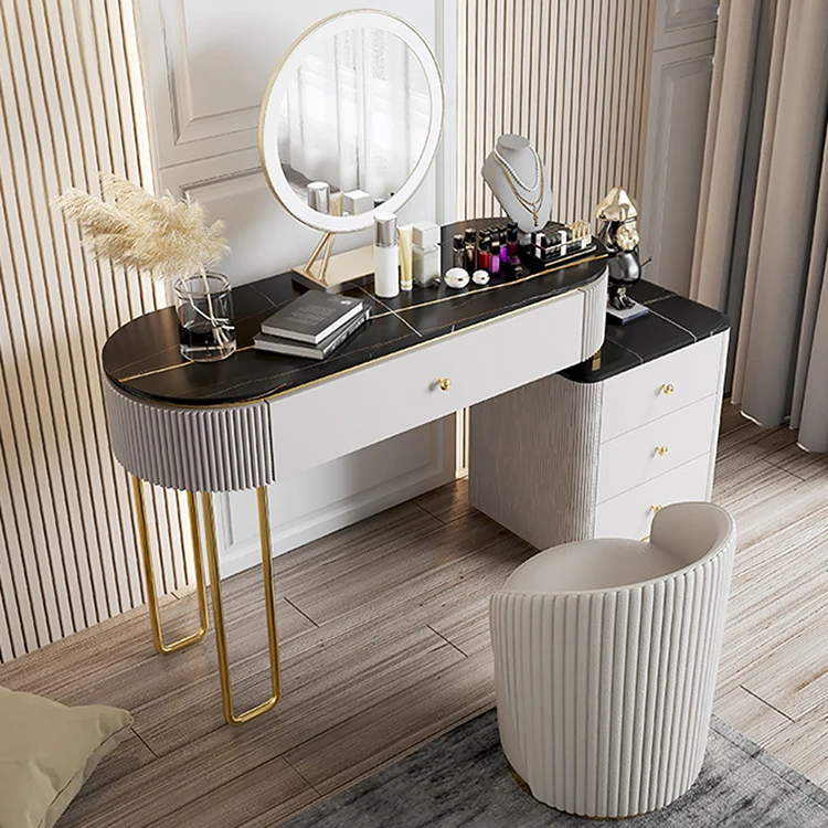 Modern Schminke Tisch Makeup Table With Mirror Bedroom Storage Make up Dressing Table With Drawer