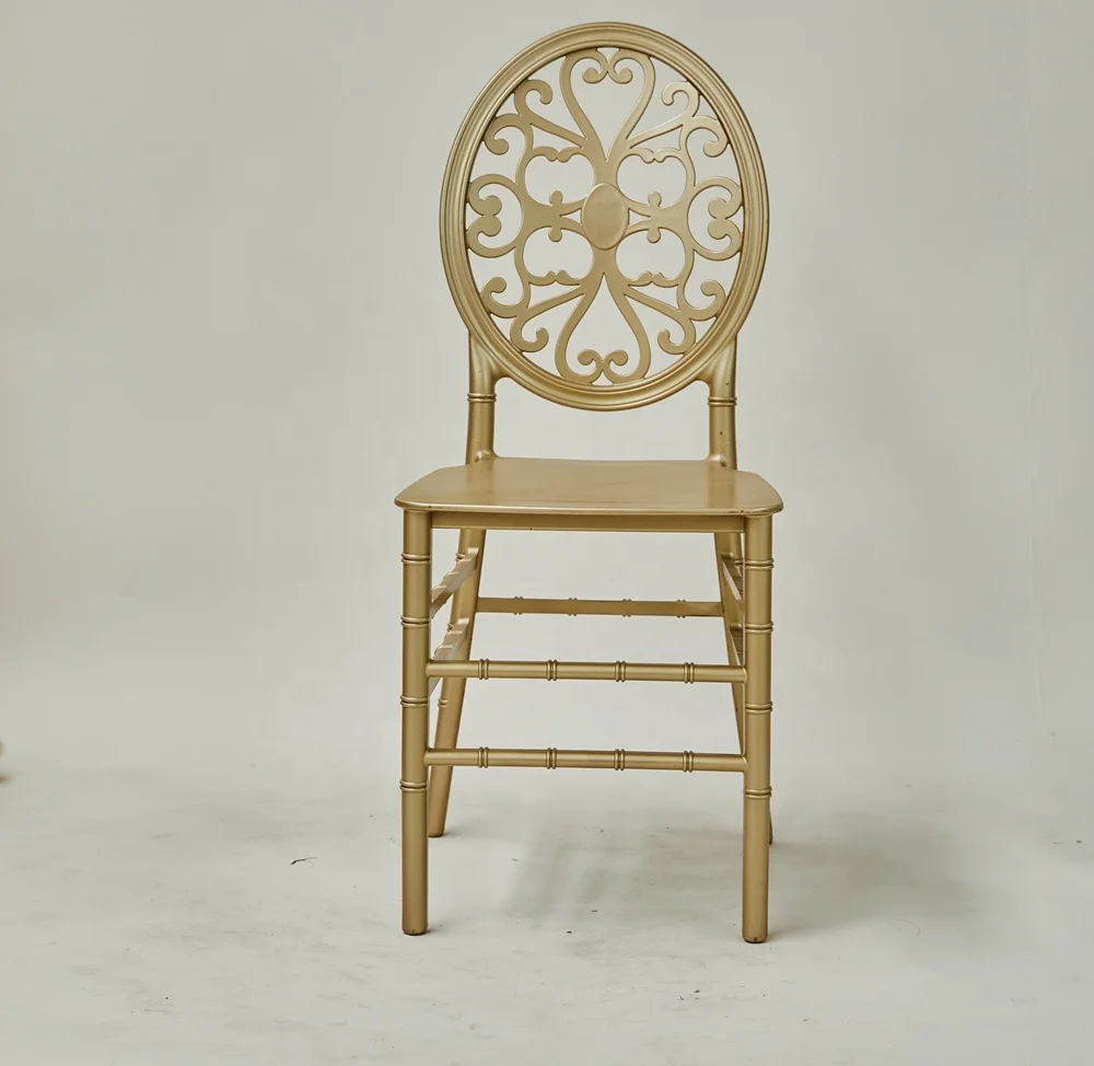 Wedding Banquet Event Rental Dining Gold Color Napoleon Chair