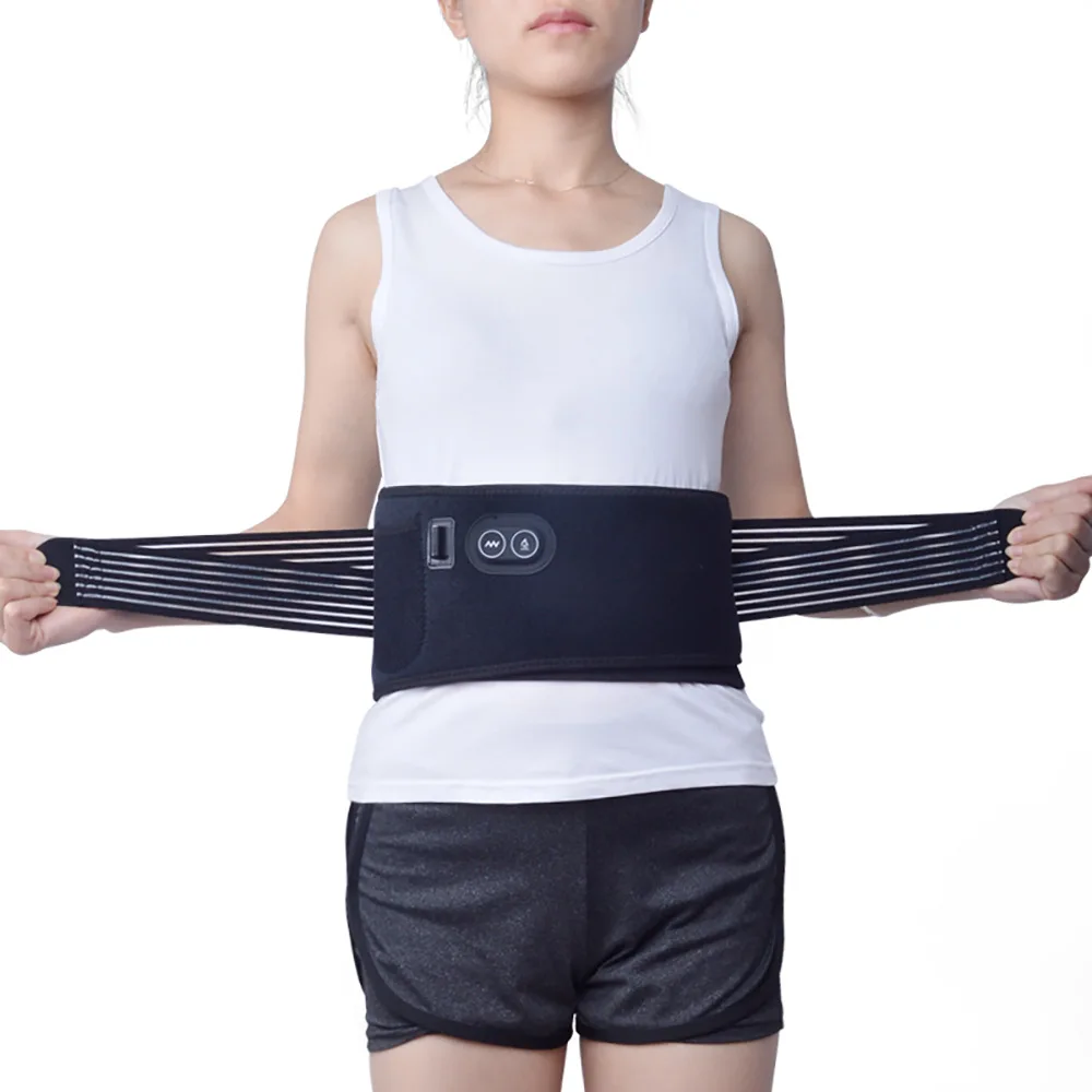 The New Heating Waist Care Heating Vibration Massage Lumbar Disc Protrusion Hot Compress Moxibustion Physiotherapy Belt