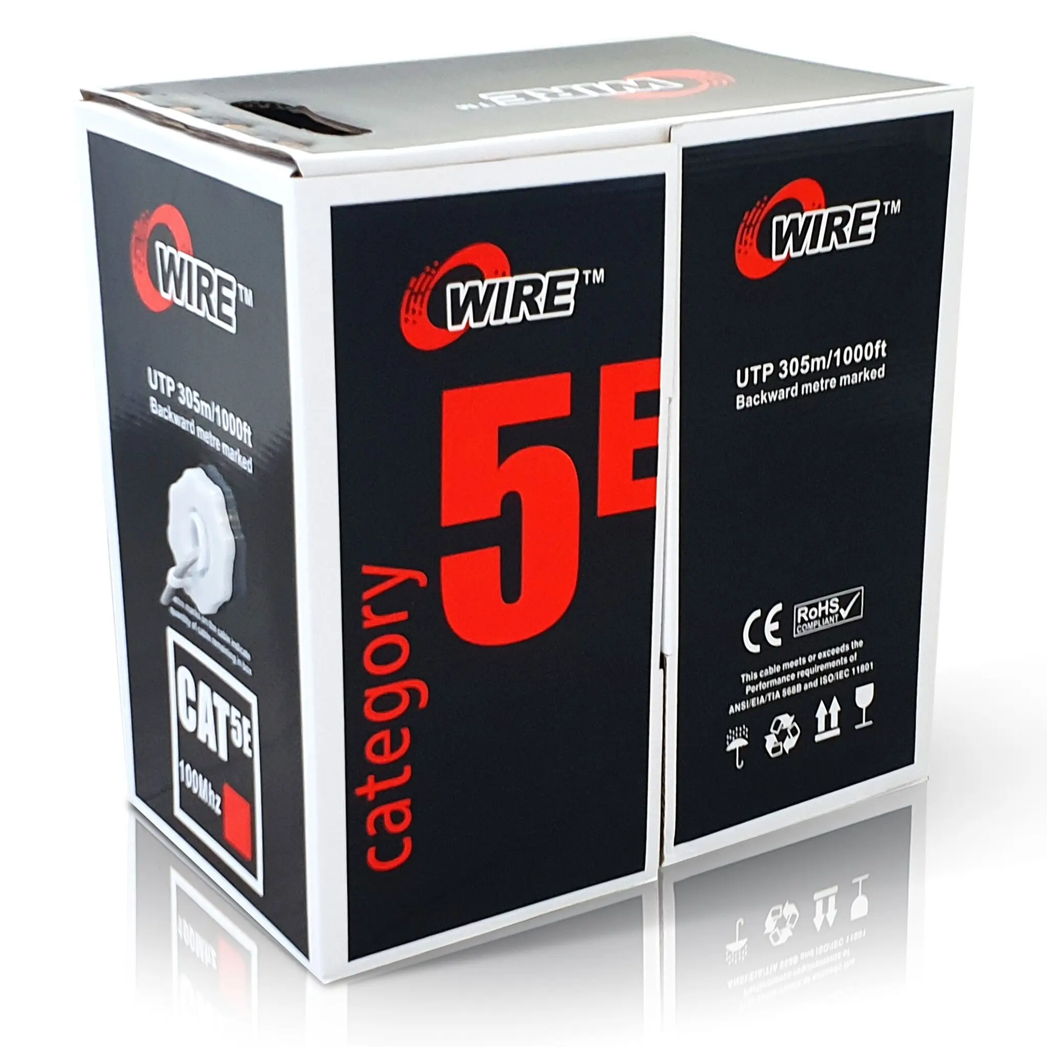Спиральный кабель Cat5E/Cat6A/Cat7 Utp Ftp Cat6a длиной 305 м с упаковочной