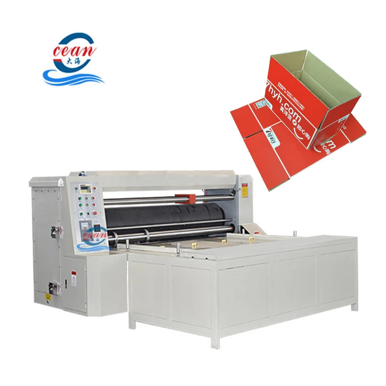 Ocean semi-automatic rotary die cutting machine corrugated carton box industrial machinery