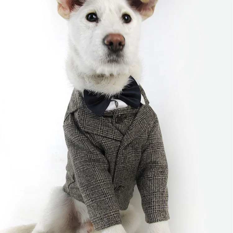 New Handsome Dog Tuxedo French Bulldog Coat Pet Dog Costumes