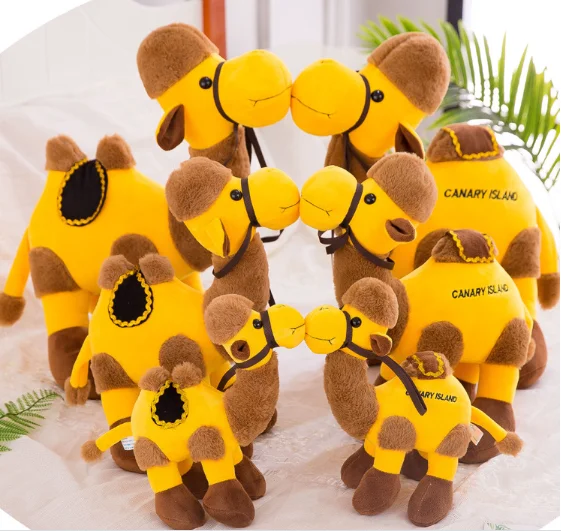 free sample stuffed plush camel toy/2020 promotion custom logo desert camel toy/20cm 30cm high quality OEM camel animal toys