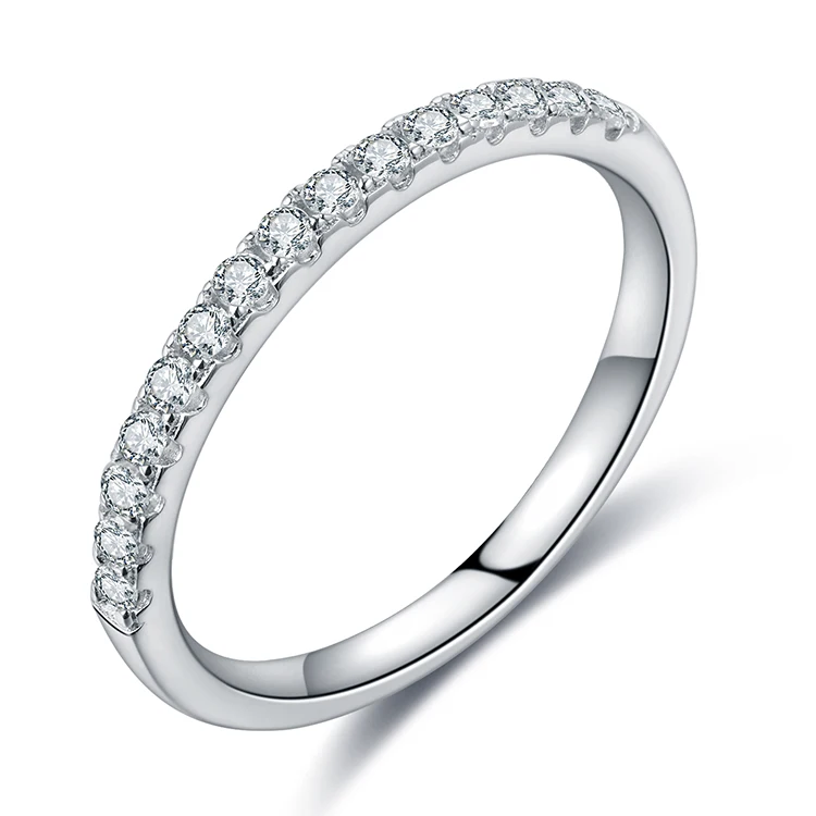 Индивидуальное свадебное Ювелирное Украшение составное кольцо с муассанитом и