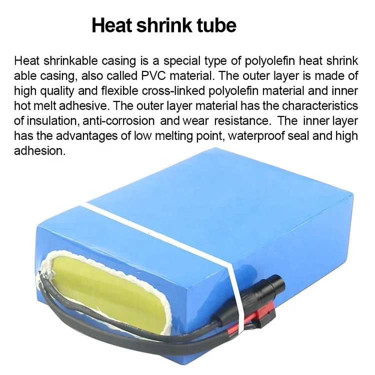 customized waterpoof pvc rechargeable 24v 12ah 10ah 15ah 18650 lithium ion battery pack with 2A charger