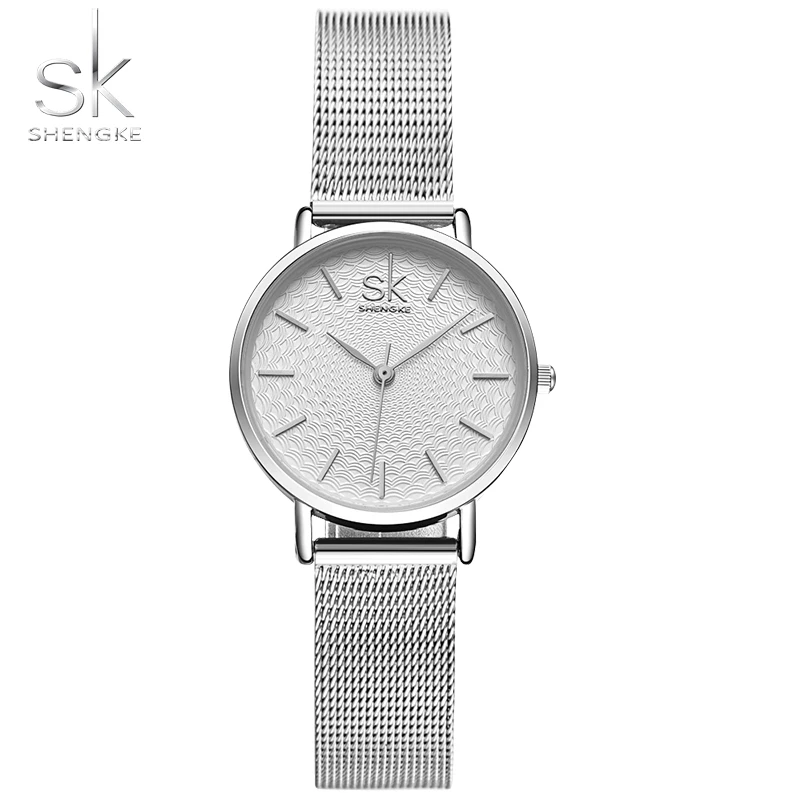SK K0006 luxury Brown lady quartz wrist watch superior leather or steel Strap Waterproof moq 1 business time women wristwatch