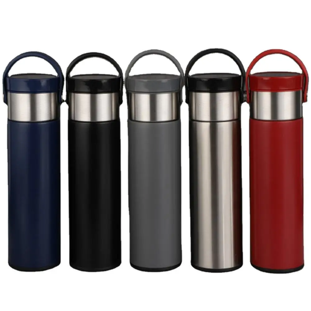 Drinkware Phone Hold 420Ml Vacuum Insulated Leak-Proof Double Walled Thermoses 316 Stainless Steel Custom Bottle Packaging
