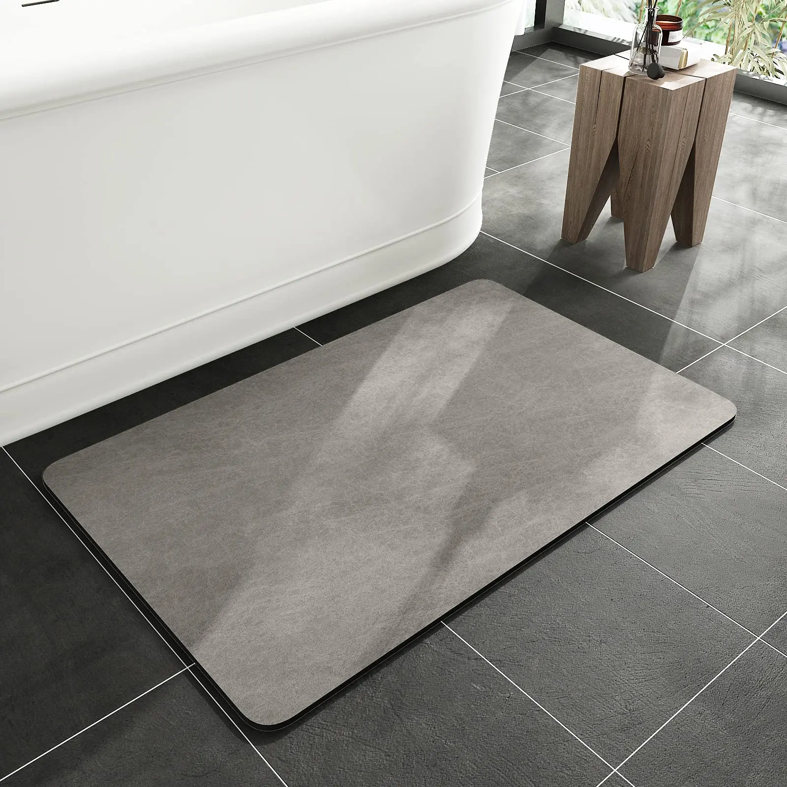 Cross-Border Marble Bathroom Floor Mat Strongly Absorbent Diatom Mud Door Mat Good Price for Quality Household Bath Mats