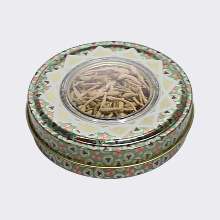 Hot Sale Metal Packaging saffron container Saffron Tin Box