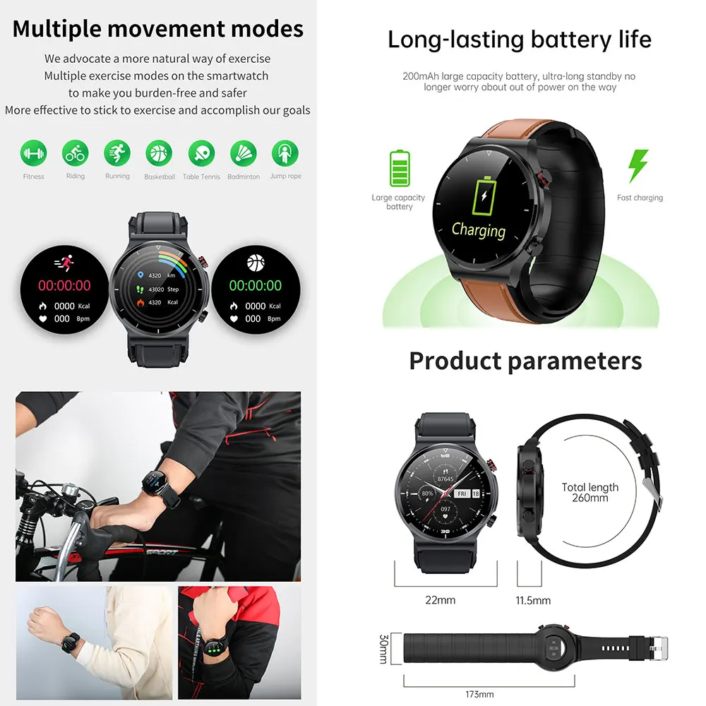 Medical grade most accurate air bag pump inflatable cuff ppg blood pressure heart bit rate monitor wrist watch