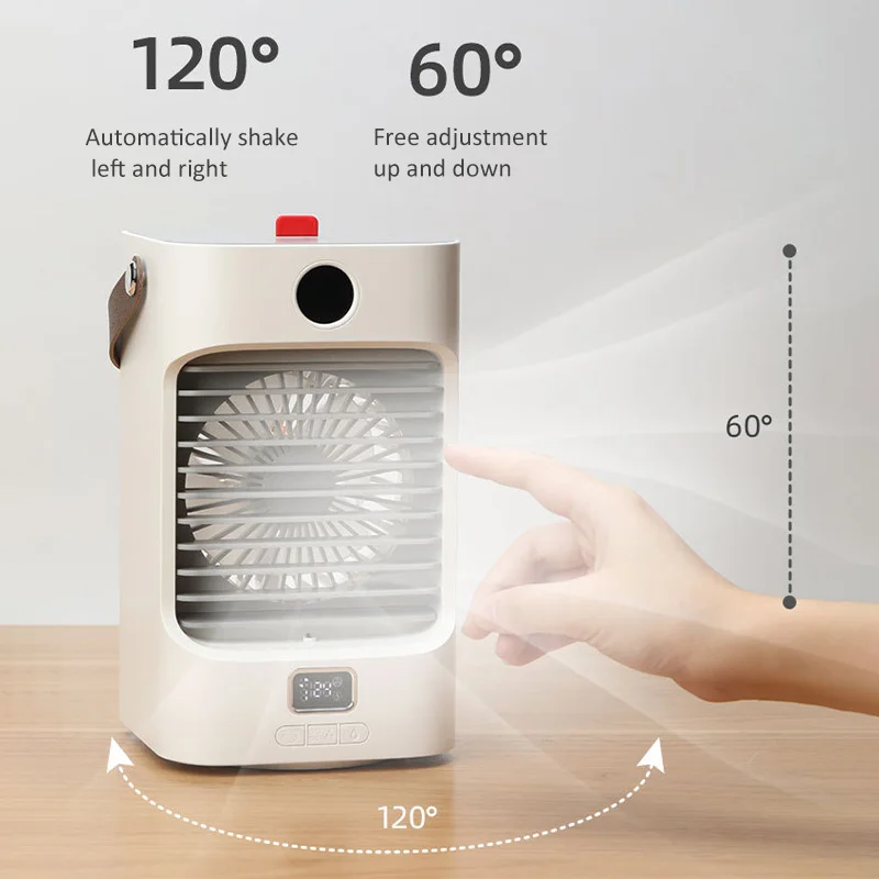 2022 Portable Air conditioner Mini USB Convenient Desktop Cooler Fan Negative Ions Humidifier Air Cooling Fan