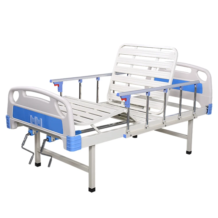 Medical Hospital Bed Two cranks Manual Home Care 2 Function patient Nursing Bed