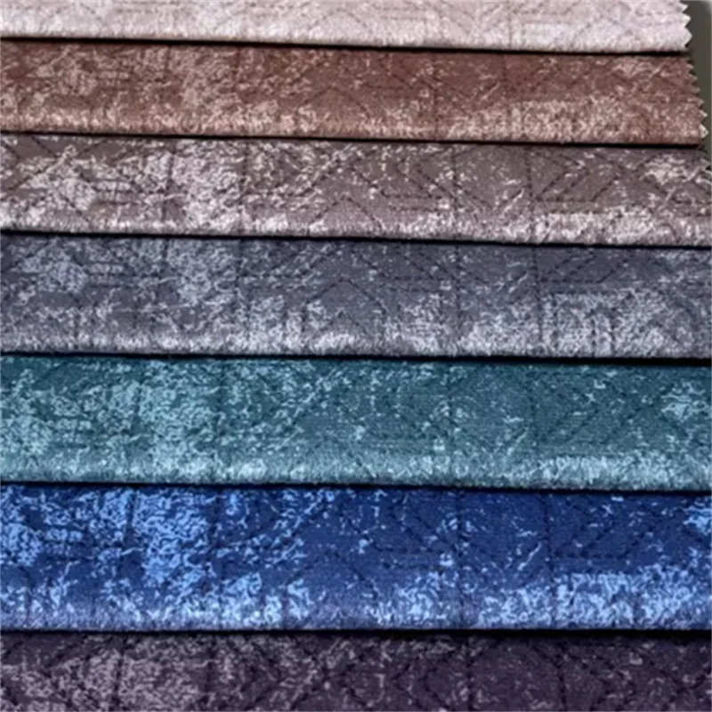 New Design Hometextile Arab Upholstery Multi Stitch Holland Velvet Sofa Fabric For Furniture