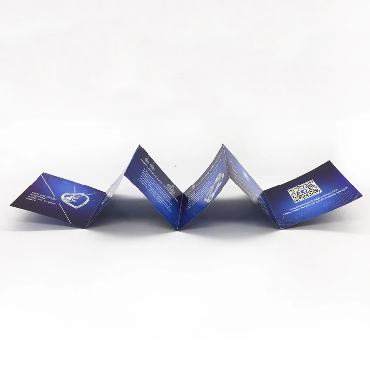 Promotion cheap price color business and greeting card printing flyers folded leaflet brochure
