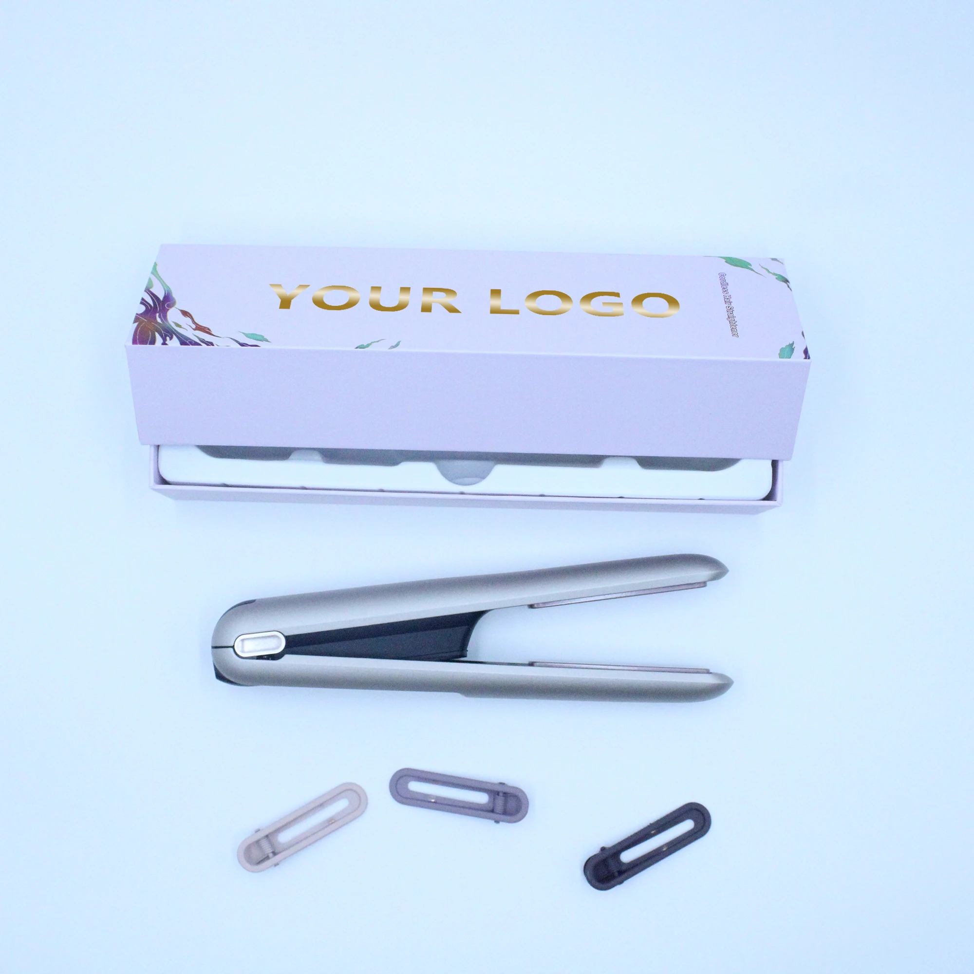 USB Rechargeable wireless Mini Hair Straightener & Curler 2 in 1 Fast Heat Up Portable Cordless Flat Iron