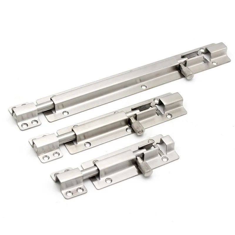 Heavy Duty Stainless Steel 304 Door Bolt For Metal Door Wooden Door Square Latch Lock 8 Inches