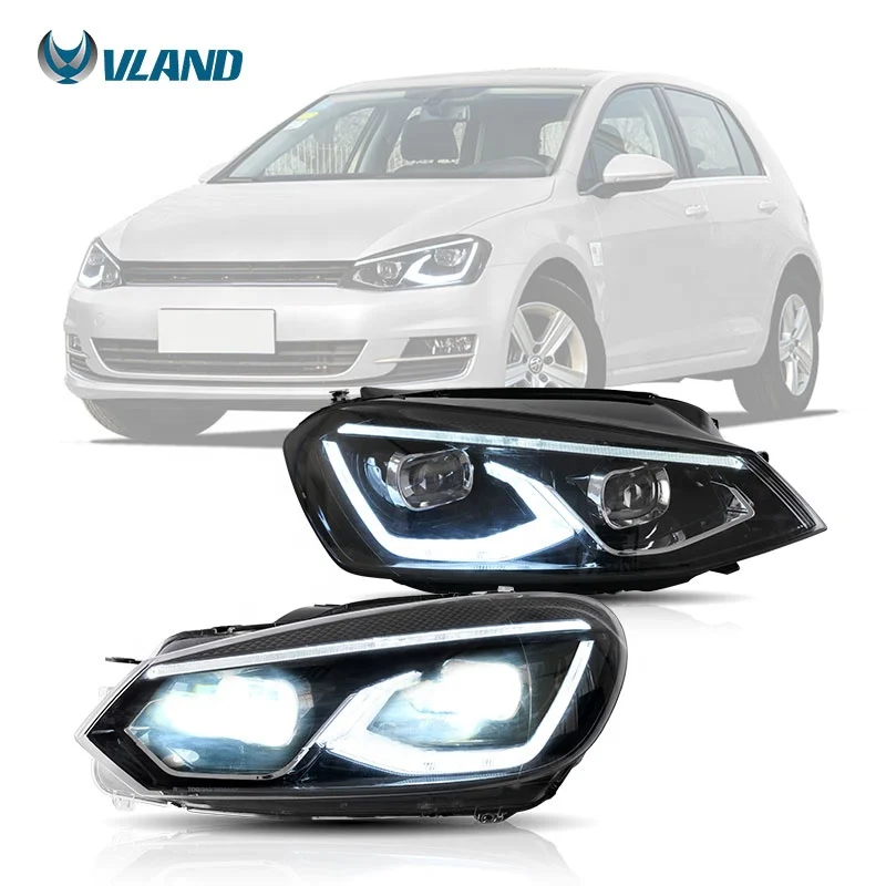 Vland Factory LED Wholesale Head Light for VW Golf 7 2014-2019 Car Parts Lamp Sequential Accessories Auto Lighting Synth