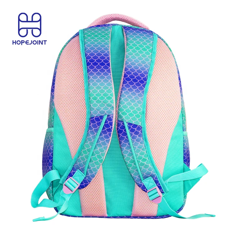 Fashion shiny girl cute sequin mermaid mochilas bolsas trending sublimation kids bag backpack for school