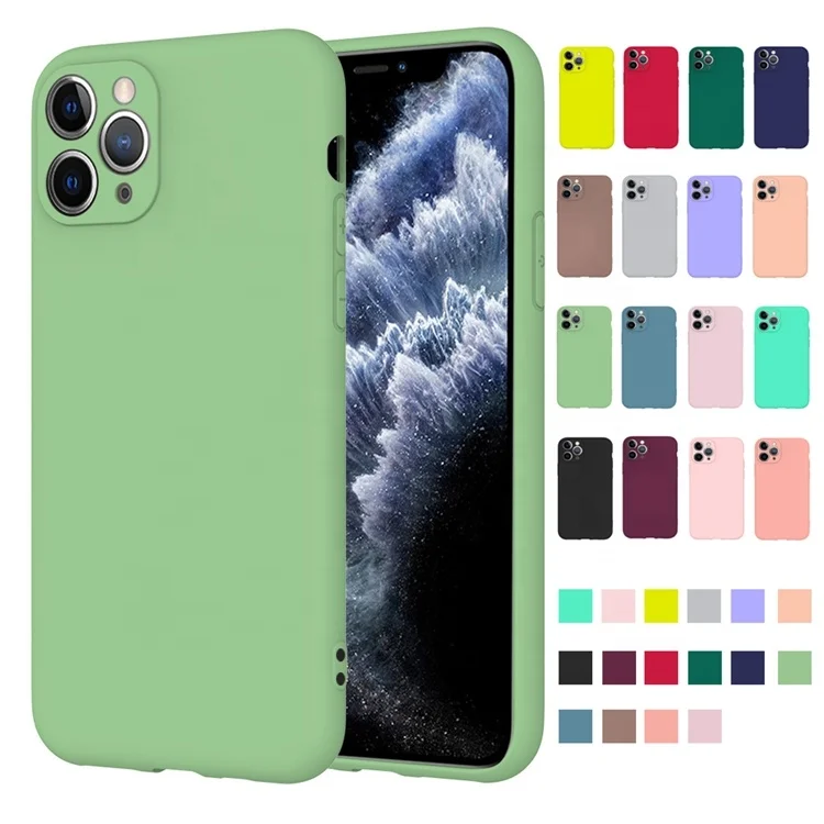 Custom Wholesale Soft Matte Shockproof Anti-knock Candy Color Premium Silicon TPU Cell phone case for iPhone 11 12 13 14 Pro