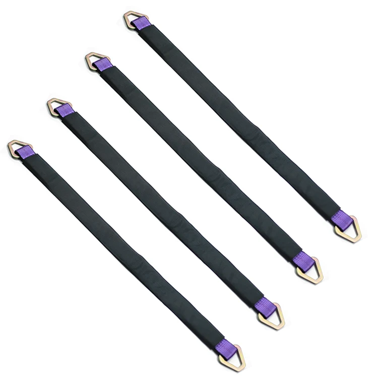 2inch X 36ft Yellow Red Blue Purple Orange Sliding Sleeve Tie Down 10000lbs Wheel Lashing Strap Belt Strap 4 Axle Straps