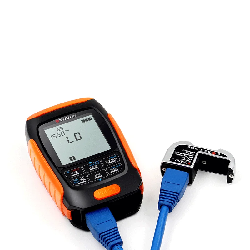 TriBrer 4in1 Li-lion Battery Optical Power Meter Visual Fault Locator Network Cable tester 1mw 15mw 30mw VFL