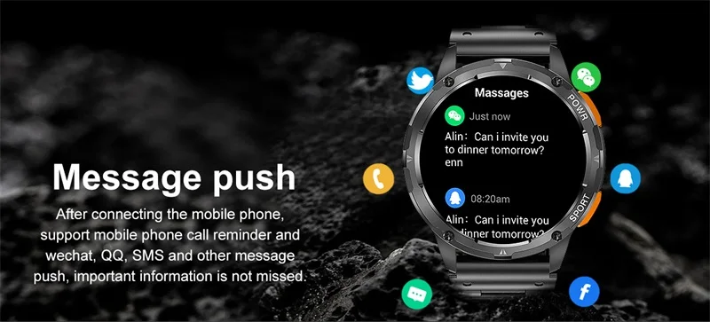 AK59 Smart Watch 2024 Outdoor Sports 1.43inch AMOLED BT Calling 400mAh Battery Health Heart Rate SpO2 Monitoring Smart Watch (8).jpg