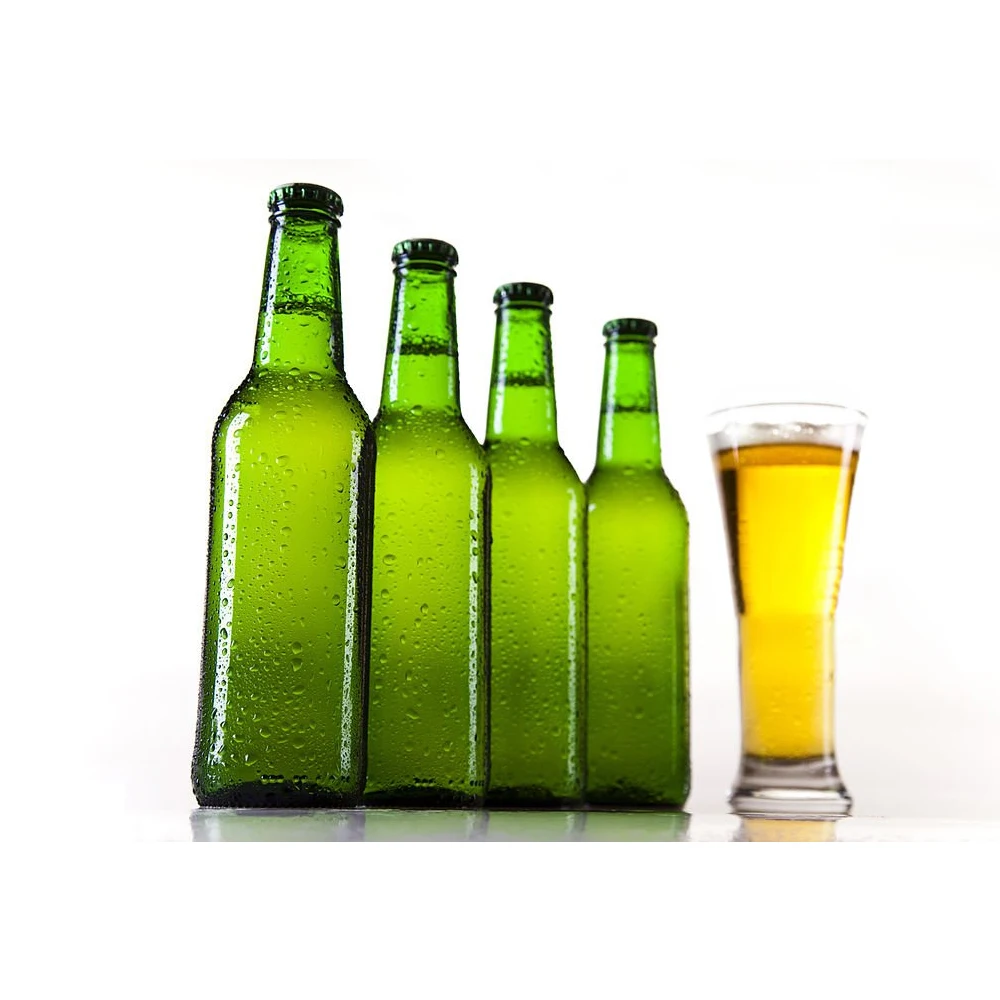Wholesale Empty Beer Glass Bottles Amber Transparent Customized Beer Bottles