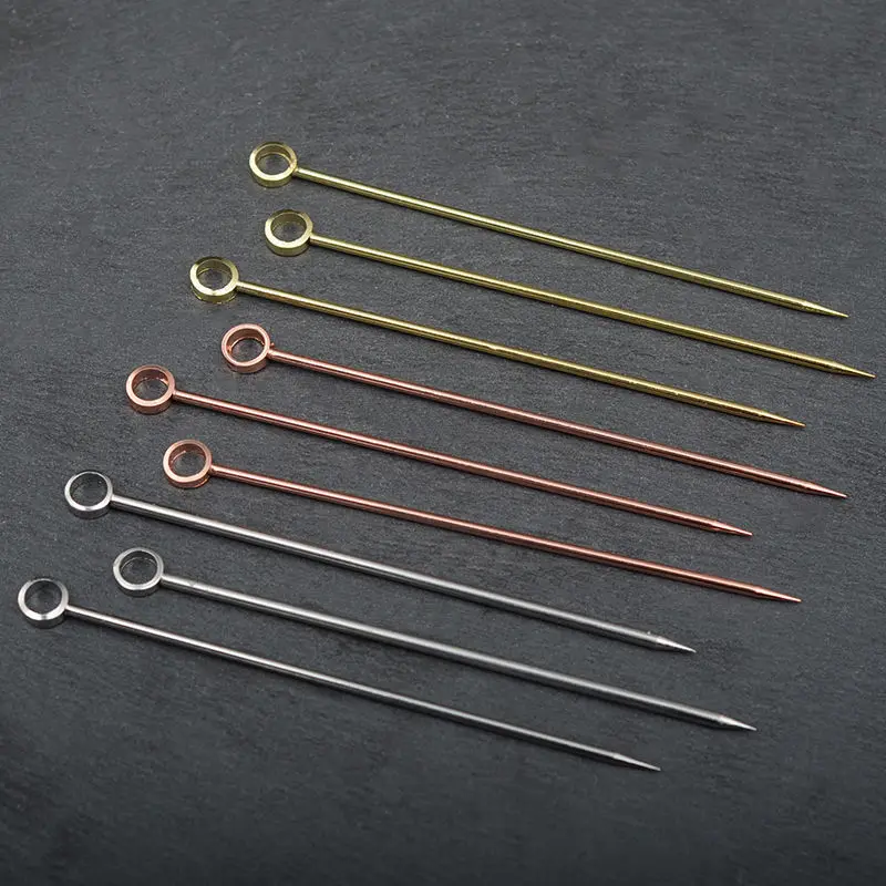 FSE Metal Stir Sticks Stainless Steel Swizzle Sticks Metal Drink Stirrer