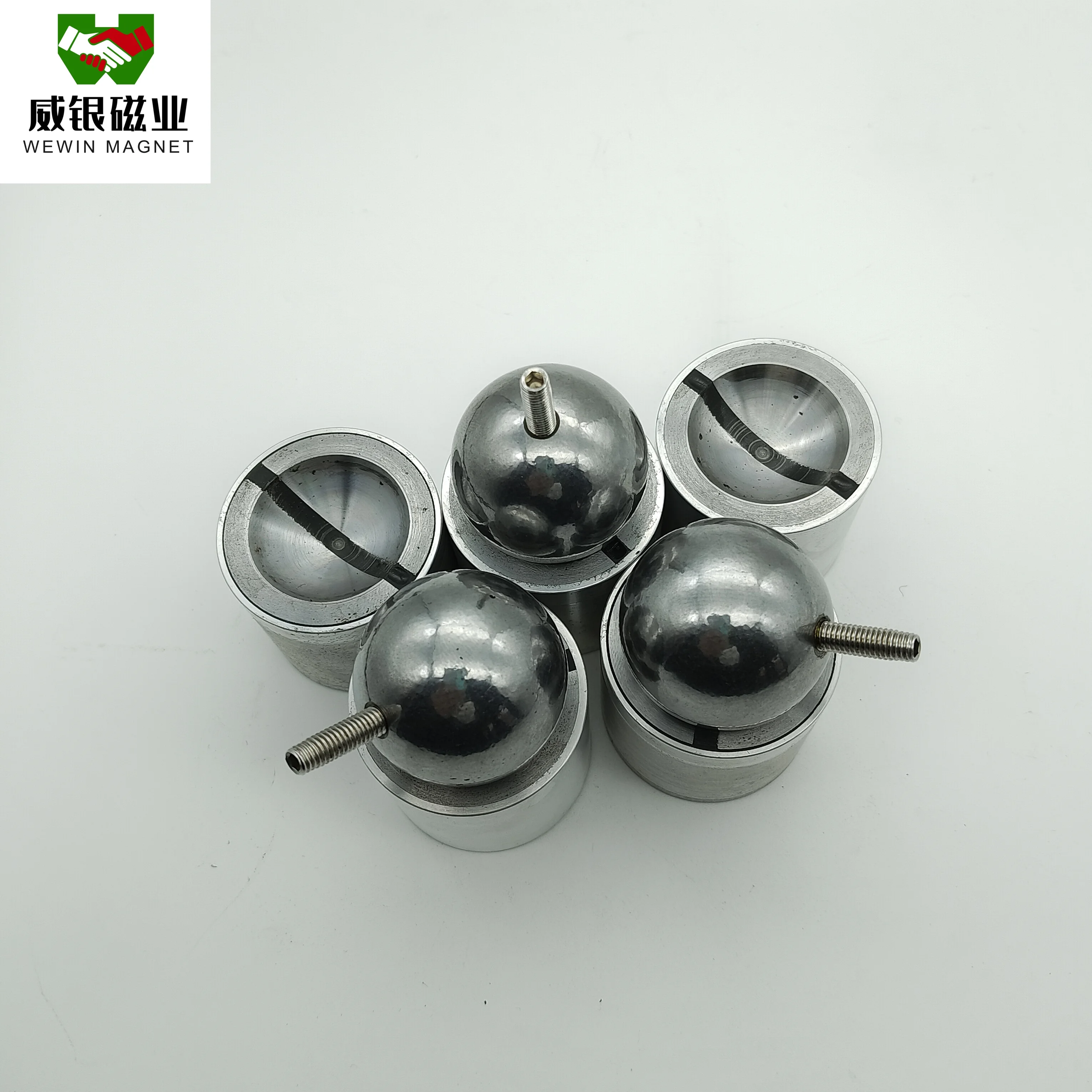 super strong  neodymium ndfeb magnetic ball joint for LED sign board wall light