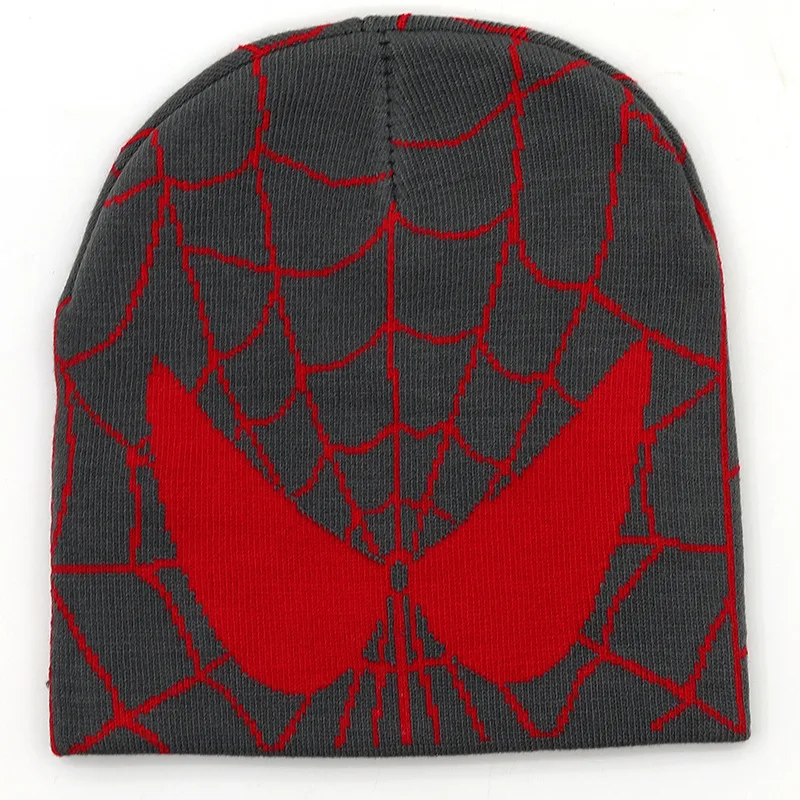Winter Cuffed Beanie Hats Custom Pattern Knit Acrylic Slouchy Beanie Ski Hat Warm Kids Skull Cap