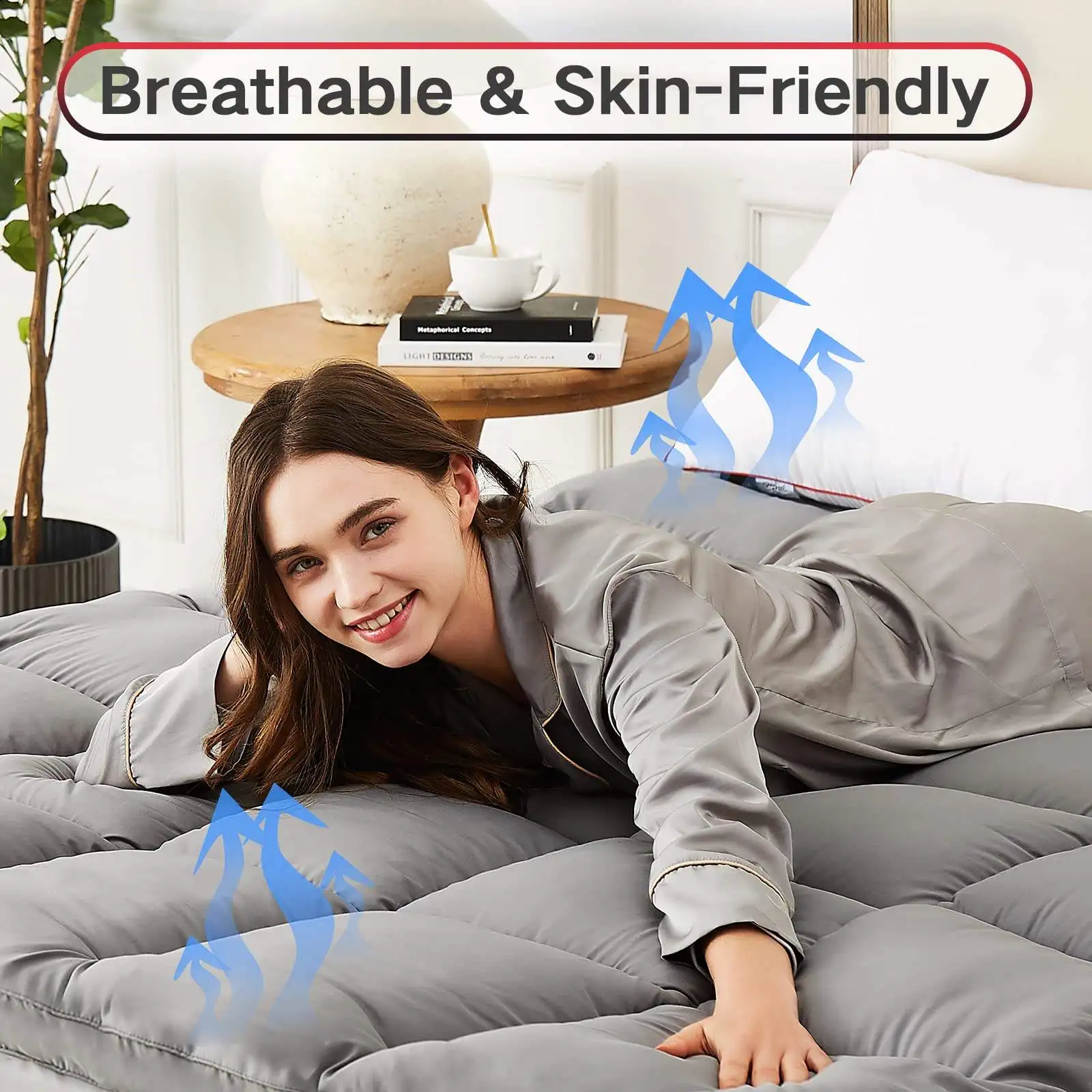 Factory Direct Sales Hot Selling Eco-Friendly Luxury Memory Microfiber Hotel Down Mattress Topper