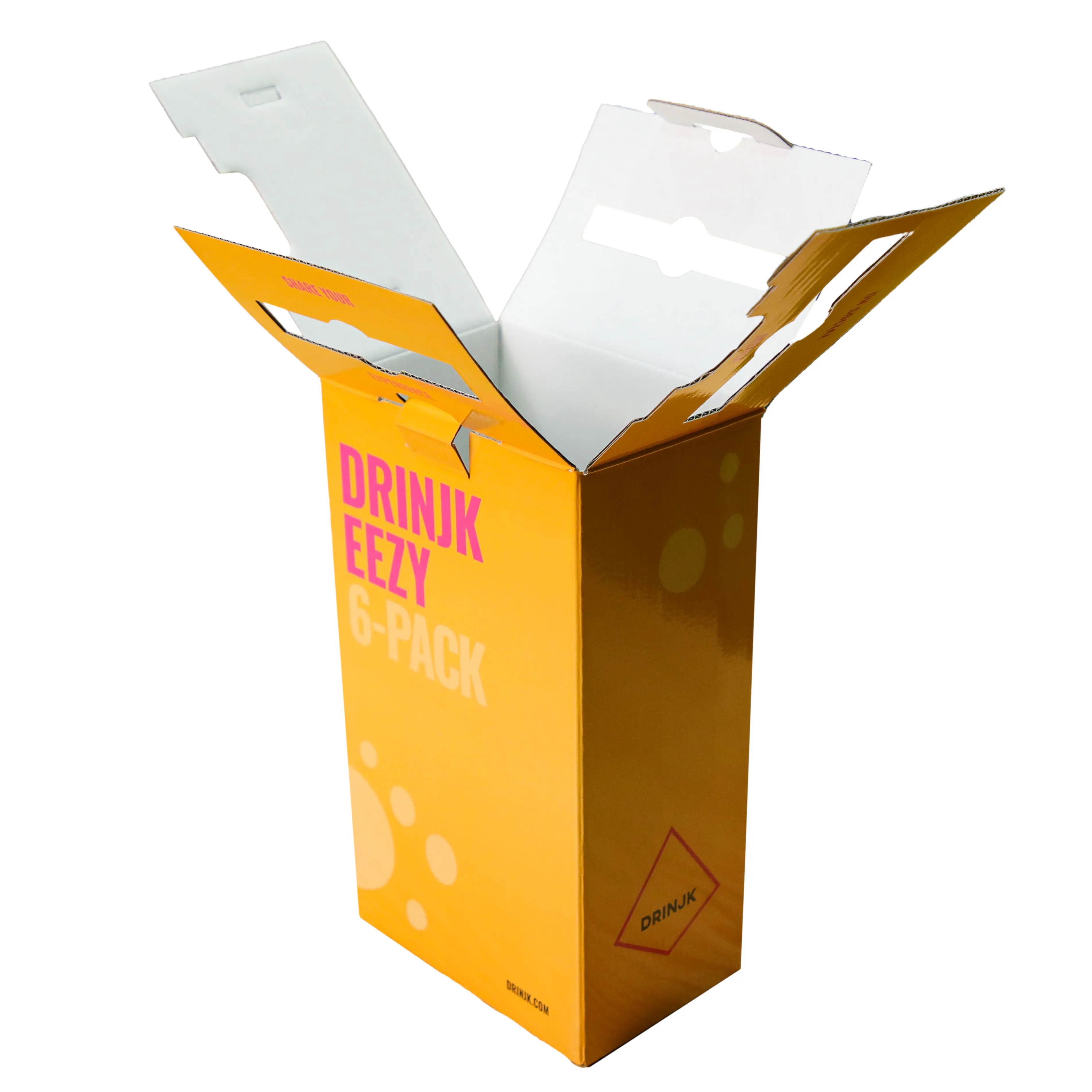 Custom Printed Brown Corrugated Stirring Cup Paper Box Custom Folding Packaging Kraft Paper Slide Open tea paper Box