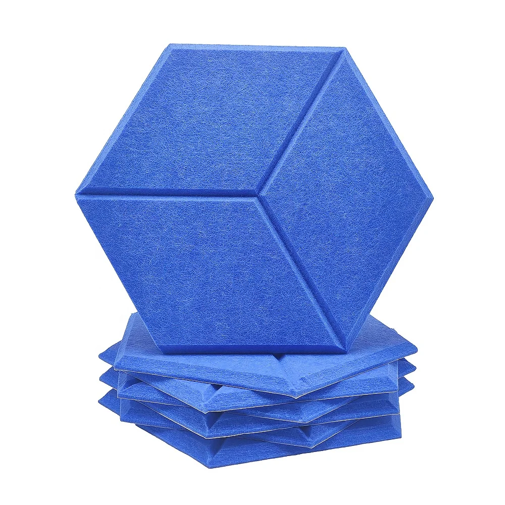 Acoustic Polyester Decoration Wall Portable Honeycomb Studio Acoustic Panels For Studio