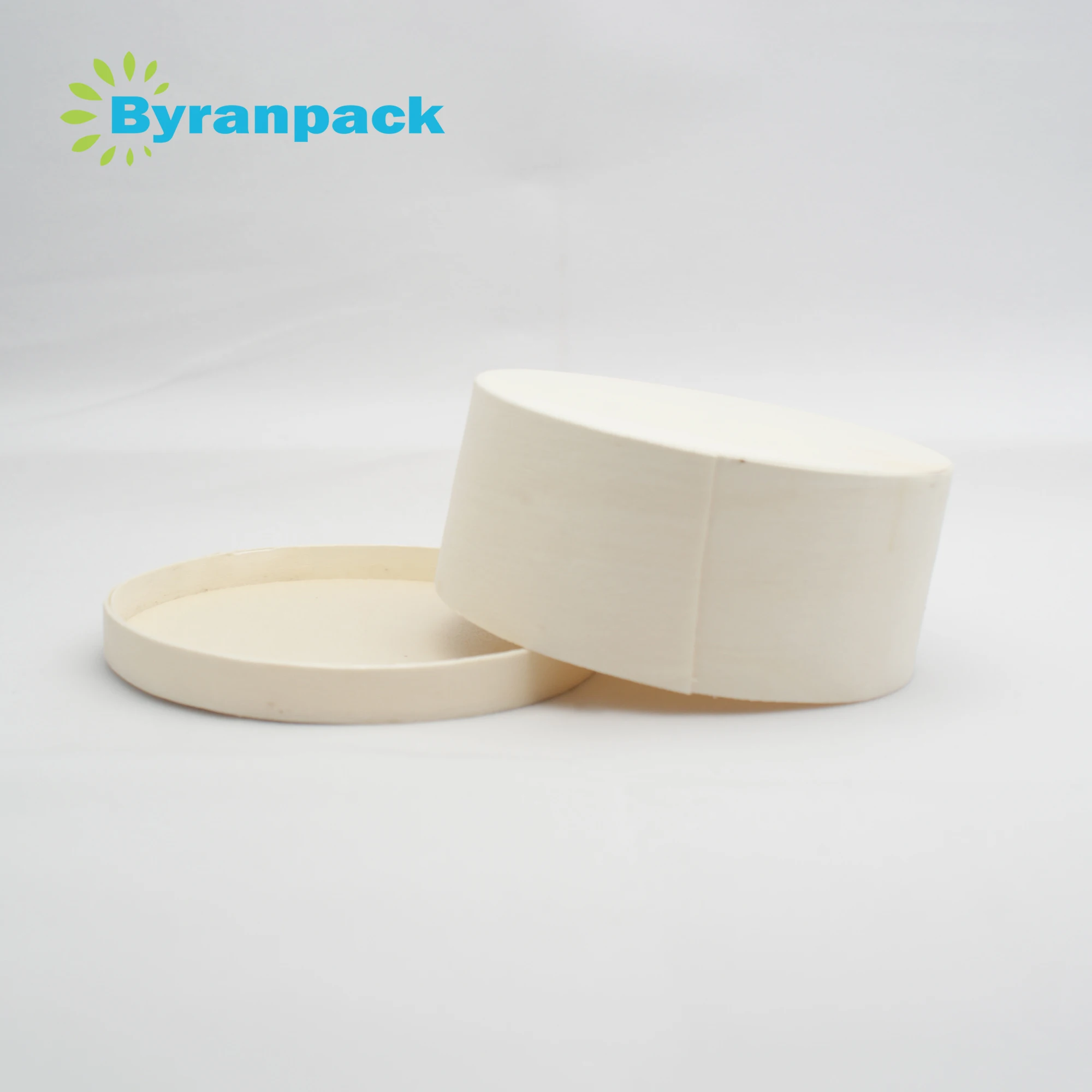 Eco friendly baking boxes wooden round cake veneer cheese box