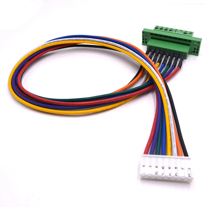 Customized energy storage wire harness 8P plug-in PCB terminal block connection wiring harness manufacturing