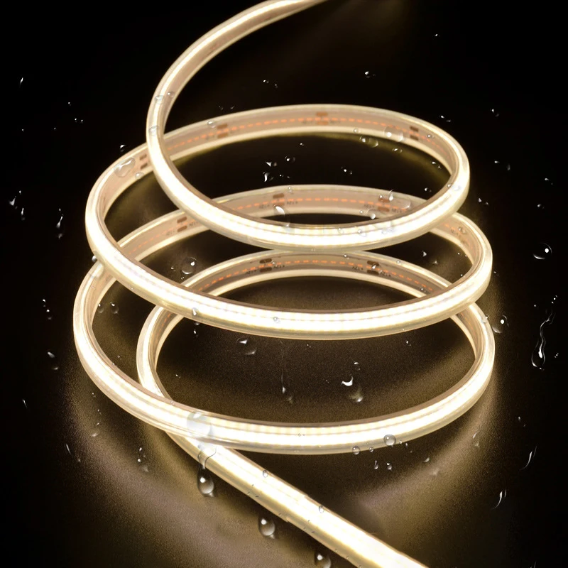 Super Bright New Technology Dotless COB LED Strip 320 Chips/m 12V Warm White Pure IP68