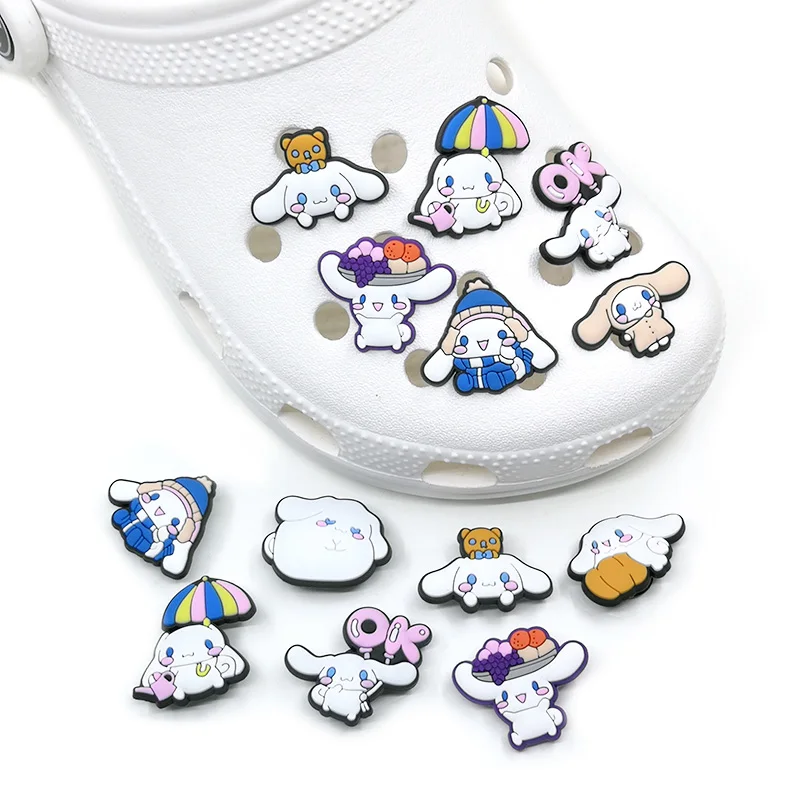2022 Новый Дизайн kawaii мультфильм шаблон croc очаровательные 2D Мягкие пластиковые украшения для обуви пряжки
