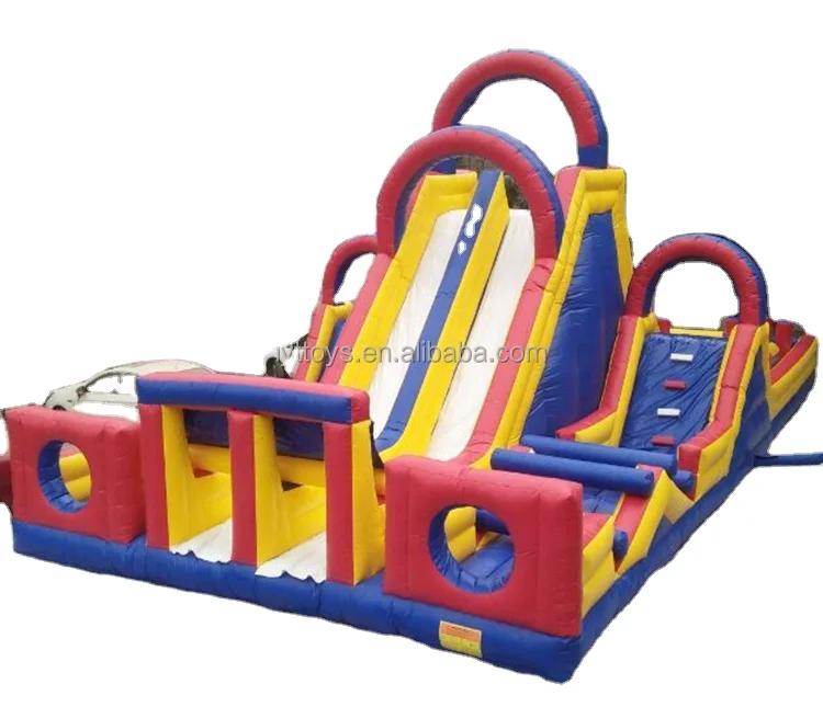 New cheap giant commercial inflatable obstacle inflatable sport game bounce slide