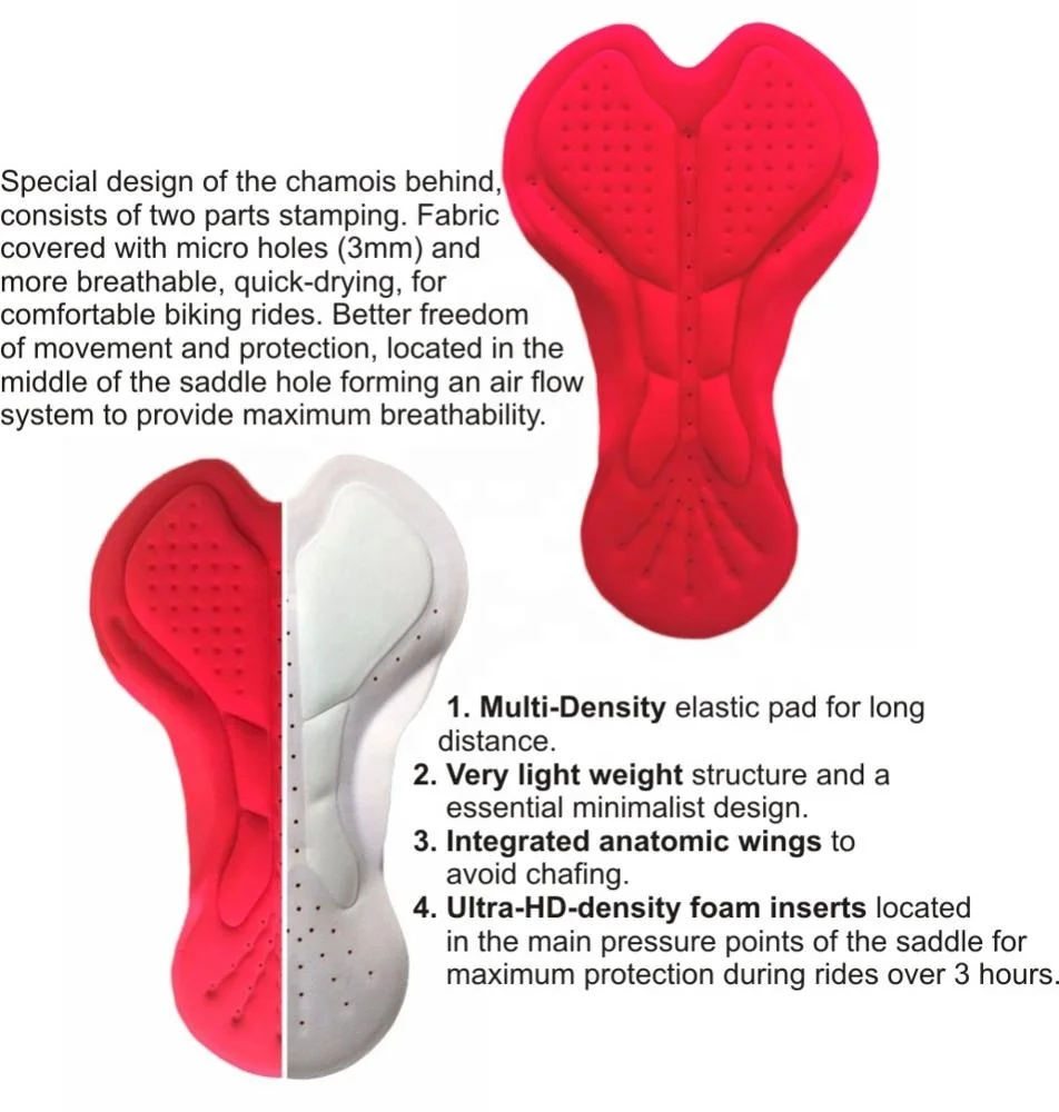 Men custom design cycling bibs for bicycle ride MTB wear with 3D pad shorts with no minimum