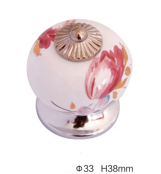 Decorative New Design Ceramic knob and handle for cabinet