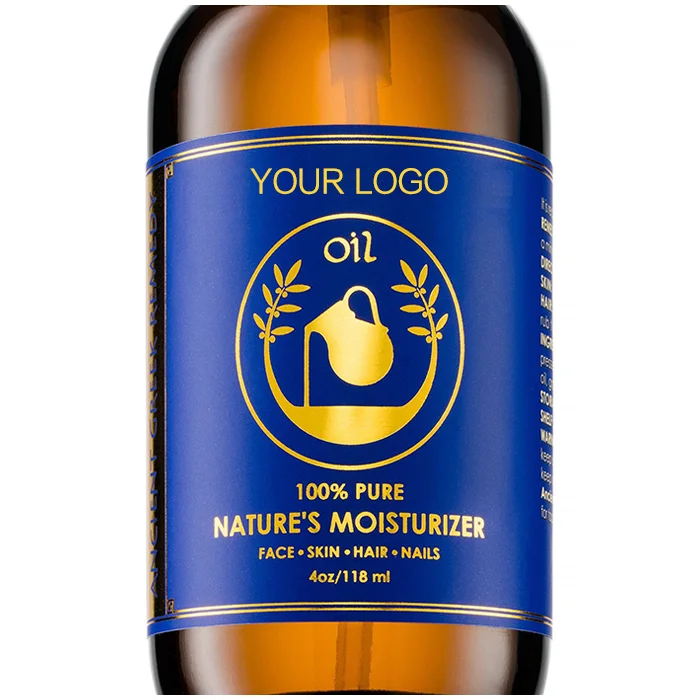 OEM 100% pure natural organic blend of oils moisturizing body oil for men and women