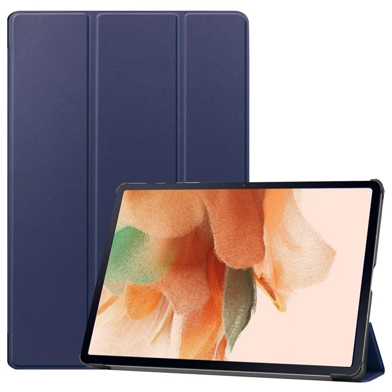 
Tablet Case for Samsung Galaxy Tab S7 FE T736 (2021) 12.4 inch Premium Leather Trifold Stand Flip Cover 