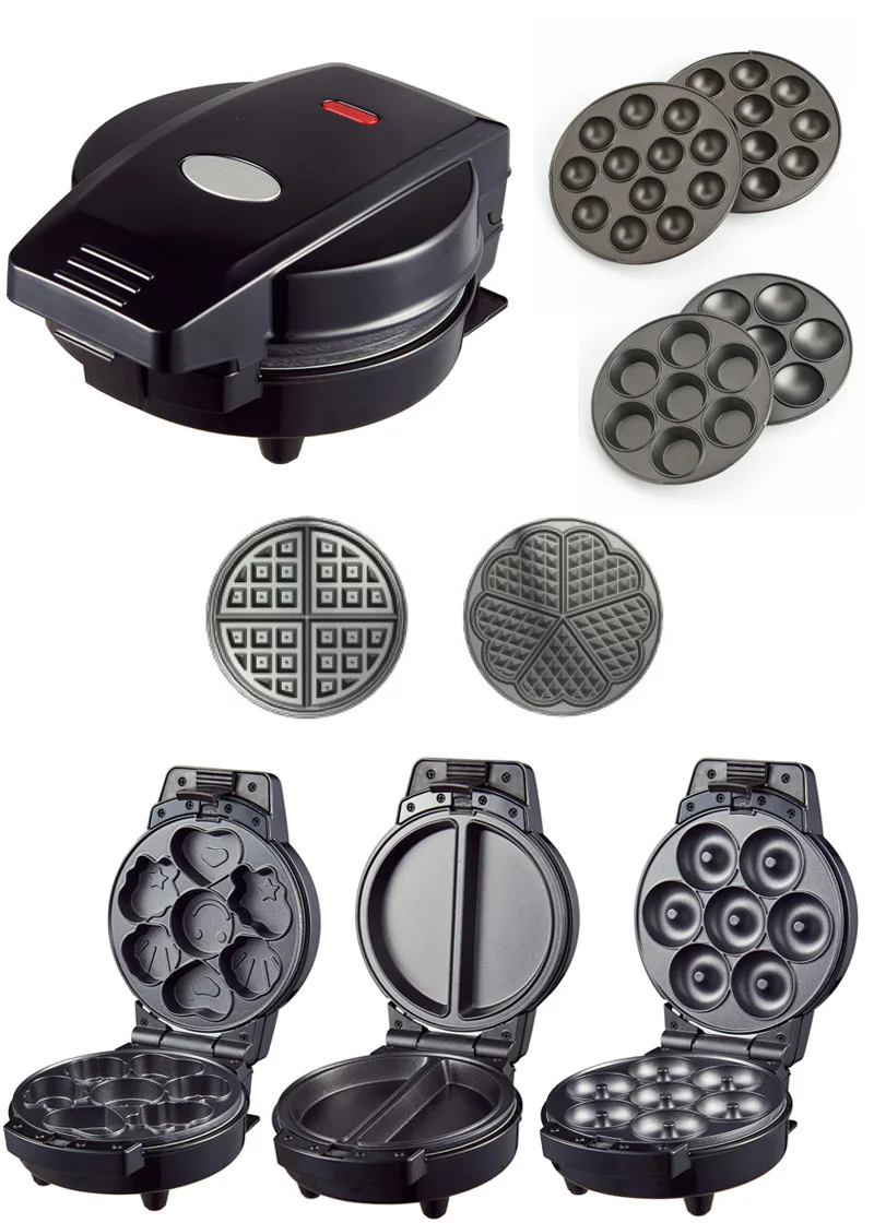 Aifa 1000W 3 4 5 6 7 8 9 in 1 Belgian Waffle Maker Machine with interchangeable plates Breakfast Sandwich Maker Egg Waffle Iron