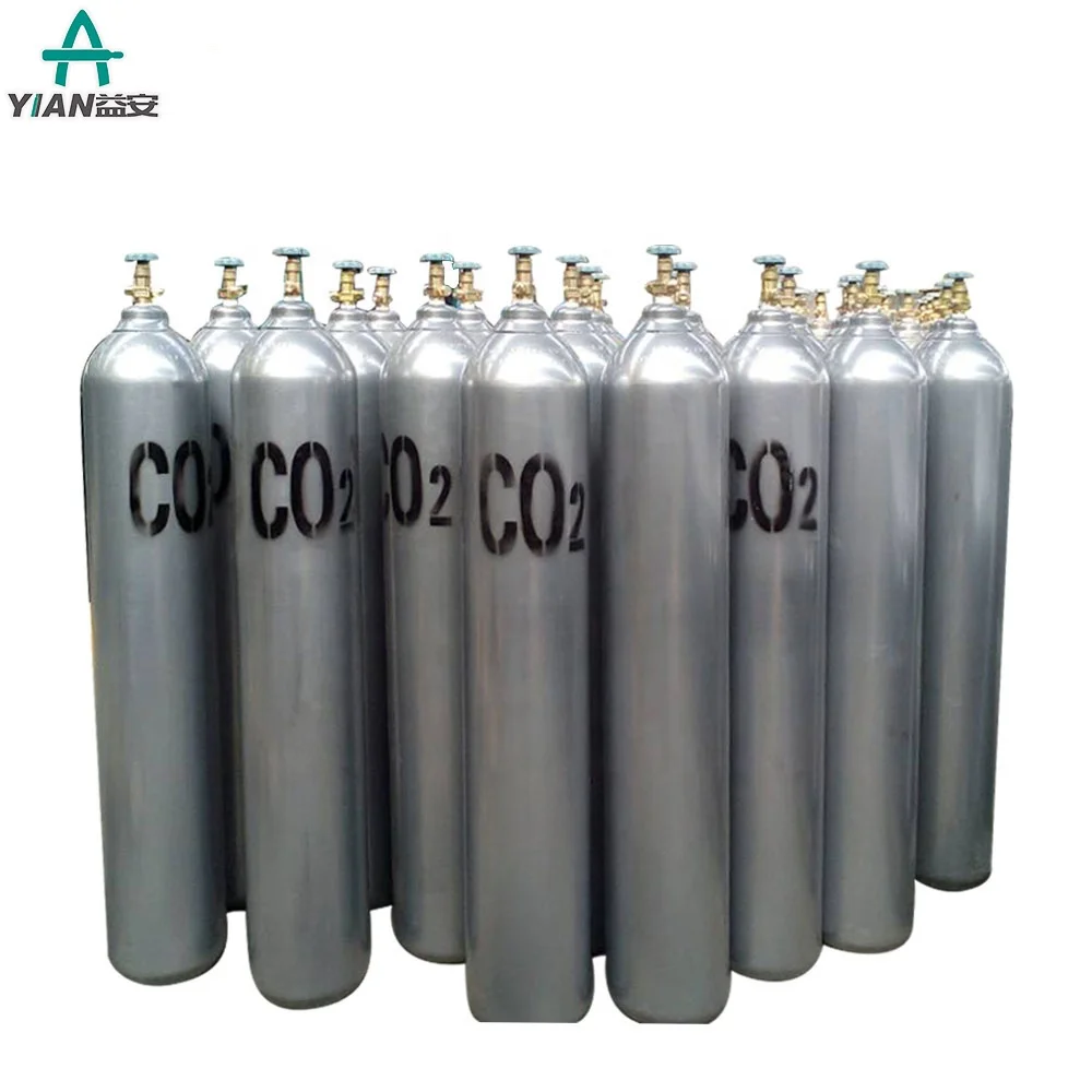 Wholesale 40L Industrial CO2 Cylinder 150Bar Price Carbon Dioxide Gas