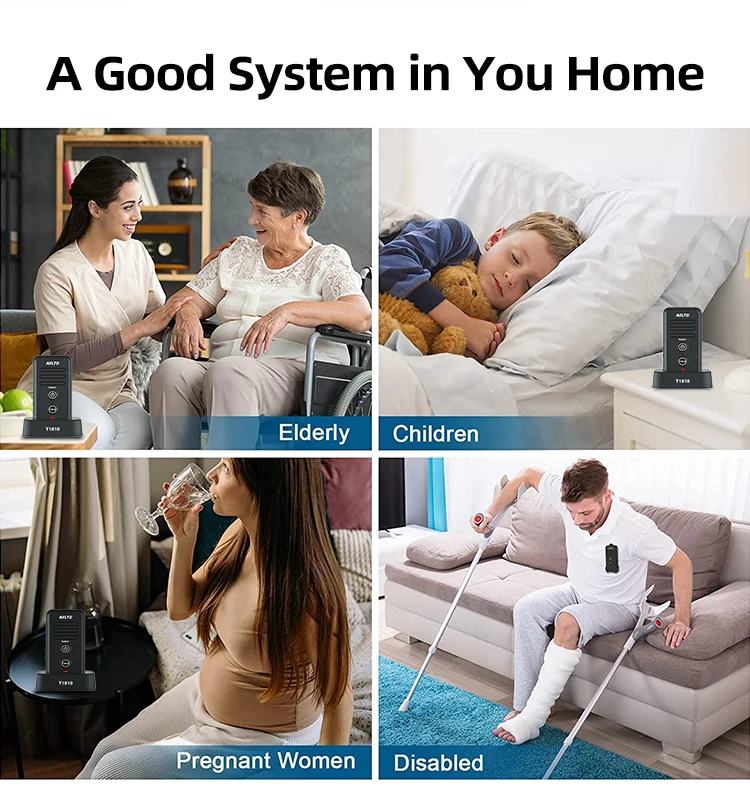 Crystal Clear Wireless Audio Intercom System Original Factory New T1810 Wireless Voice Intercom For Home And Office