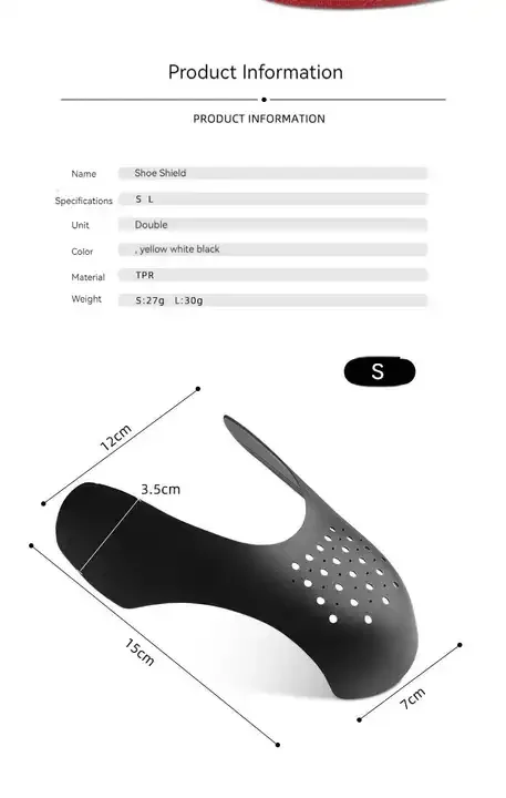 Plastic Anti-wrinkle Shoes Crease Protector Shoe Tree Toe Box Decreaser For Avoid Shoes Crease Indentation