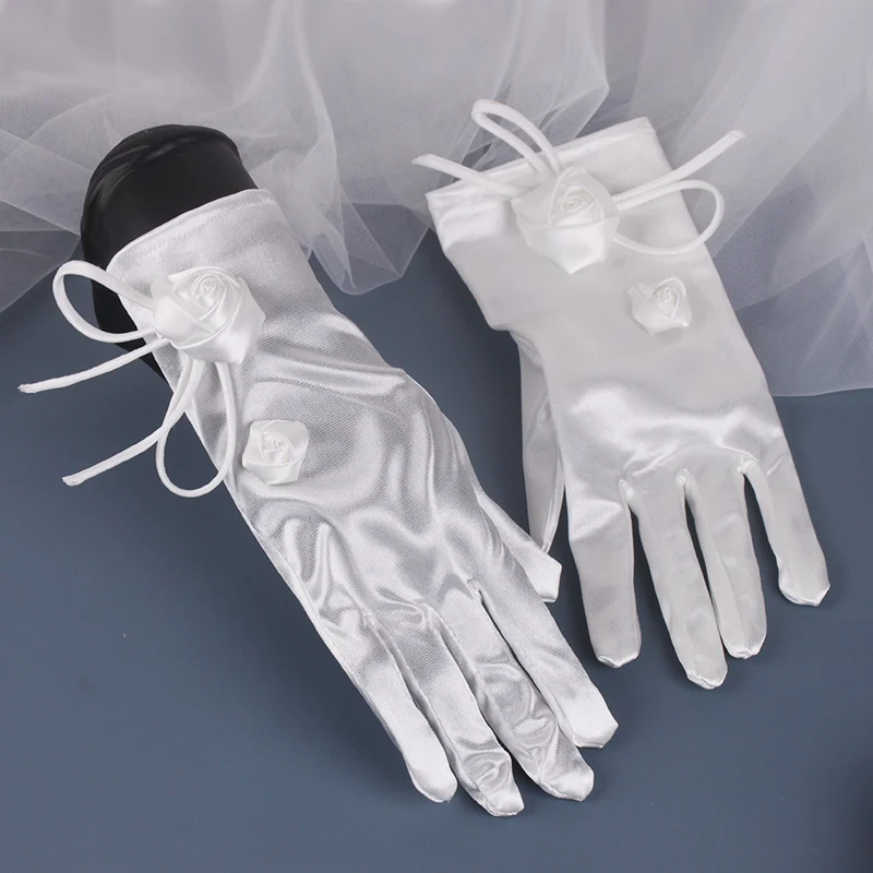 gloves bride lace gloves wedding hollow mesh wedding dress embroidery wholesale wedding gloves women 2021 white