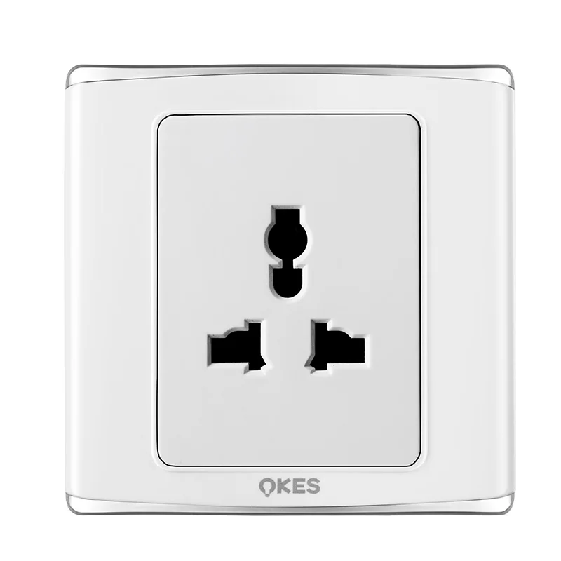 New Designed Switch Power Flat Switched Socket with Push Button