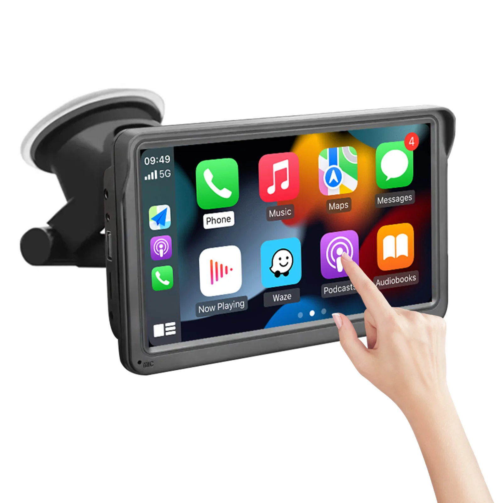 Autoabc Wireless Carplay display DVD Player With 1080P Camera 7 Inch Touch Screen MP5 Radio Video Multimedia Android Car Player