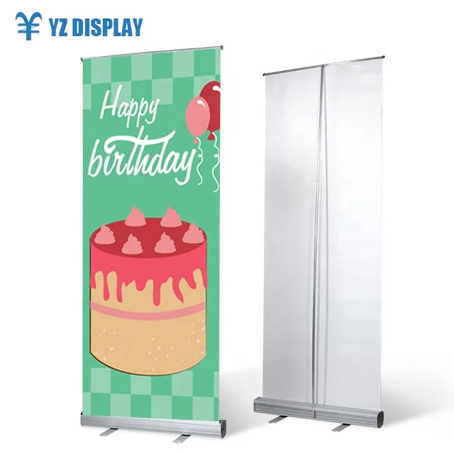 outdoor roll-up banner stand advertising display stand banner roll up stand